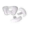 thumbnail image 1 of Almohada para bebé ajustable, transpirable, suave, con forma única, portátil, soporte para la cabeza del bebé, herramienta para aviones, cochecitos, color blanco Plus, 1 of 14