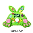thumbnail image 2 of Carpet for Living Spaces Easter Bunny Welcome Mat Velvet Non Durable Absorbent Rug with Unique Bunny Shape 90cm Crafted for and Home Use, 2 of 6