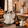 thumbnail image 4 of Ghost Shaped Ceramic Vase,Halloween Decorative Flower Vase,Spooky White Planter for Dried Flowers Home Table Mantel Decor Accent, 4 of 9