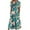 #2-Army Green, variant on Summer Womens Dresses Loose Butterfly Print V-Neck Half Sleeve Pockets Long Dress
