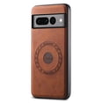 thumbnail image 2 of for Google Pixel 7 Pro Back Case, PU Leather Detachable Card Slot Magnetic Closure Shockproof Kickstand Slim Fit Support Magnetic Car Mount Phone Cover for Google Pixel 7 Pro, Brown, 2 of 11