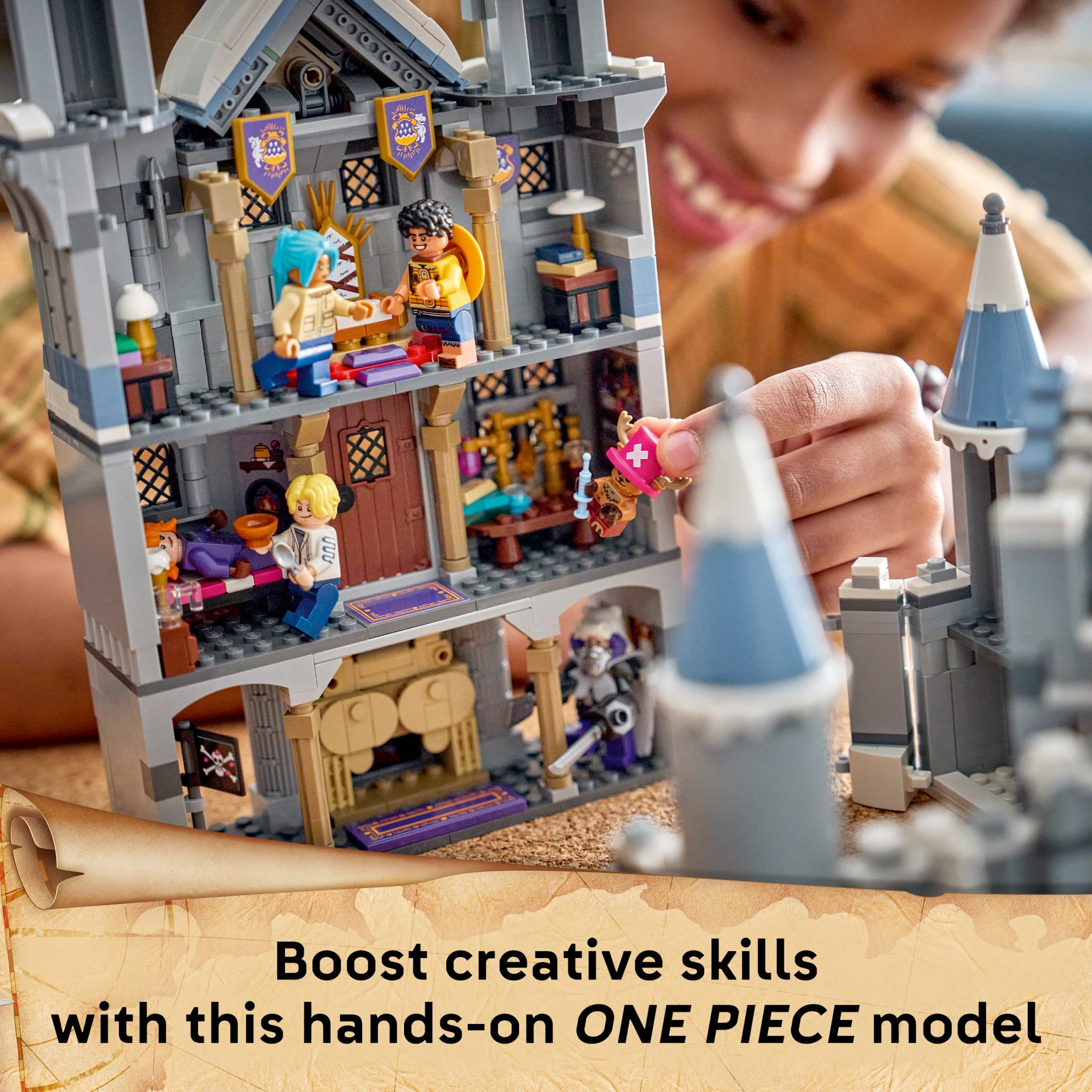 LEGO ONE PIECE Battle at Drum Castle - Building Toy for Boys & Girls, Ages 9+ - With 5 Minifigures - Playset for Kids & Anime Fans - Gift for Birthdays - 75645