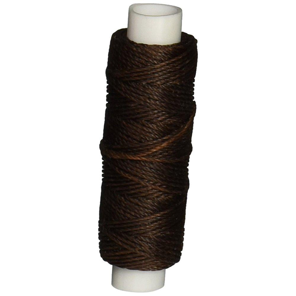 22.9 m Brown 1206-02 by Tandy Leather Waxed Thread 138 Fine 25 Yards 