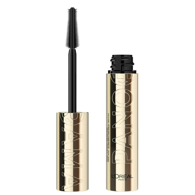 Máscara L'Oréal Paris Voluminous Panorama, voluminizadora, negro y marrón