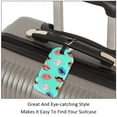 thumbnail image 3 of Square 2Pack PU Leather Sexy Lips Pattern Cruise Luggage Tag with Privacy Cover and Name ID Tag for Travel Handbags Backpacks Luggage Tags, 3 of 6
