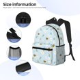 thumbnail image 5 of Picia Bee Flower Large Capacity Backpack Classic Style Backpack Casual Backpack Water-Resistant School Work Travel Outdoor Backpack, 5 of 8