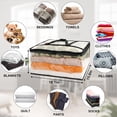 thumbnail image 2 of AcerichFad Clear Storage Bags, 6 Pack 40L Closet Storage Bags with Zipper Space Saving Organizers for Clothes Room Home Bedroom Baby Bedding Duvet Comforter, 2 of 8