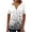 White#1, variant on EGNMCR Summer Tops for Women Fashion Tunic Short Sleeve V Neck Printed Botton Casual Loose Soft T-Shirt Pullover Blouse Tops Spring/Summer Sale Clearance
