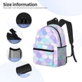 thumbnail image 5 of Vsdgher Rainbow Scales Print Unisex Large Capacity Bookbag Schoolbag Casual Daypack for High School/College/Teens/Travel/Work, 5 of 8