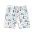 thumbnail image 1 of gdxvjhbj Maillots de Bain Garçon Maillots de Bain Garçon Doublure de Compression Extensible Short de Bain Garçon Ado Maillots de Bain 2T 3T (Blanc,2-3 Ans), 1 of 4