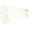 YKK Zippers White Color 10 Inch Number 3 Nylon Coil Set of 12 Pieces