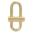 thumbnail image 2 of Slide Locking Carabiner, Wear  Simple Durable Brass Lock Clip Key Holder Oval  For Camping, 2 of 8