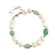 thumbnail image 1 of EeaseMX Pulsera de perlas de agua dulce irregular natural, brazalete de aventurina verde a la moda, cadena de muñeca creativa, joyería de muñeca de regalo, 1 of 7