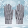 thumbnail image 2 of Giyblacko Winter Warm Gloves New Gloves Women's Winter Knit Gloves Warm Velvet Outdoor Gloves, 2 of 5