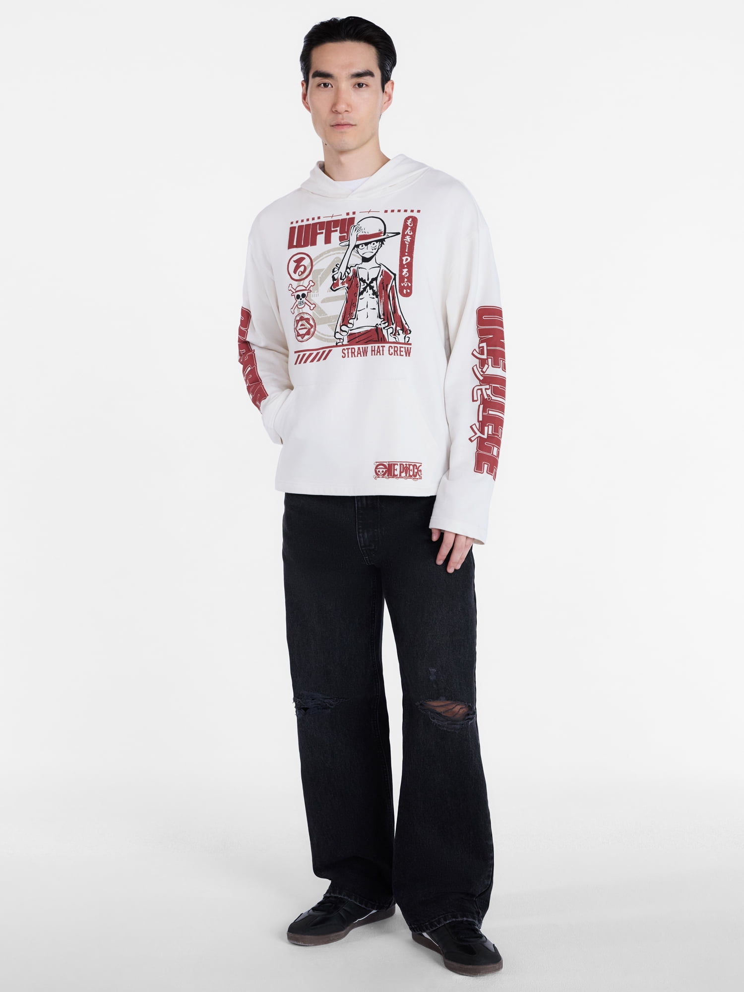One Piece Men's and Big Men's Graphic Hoodie, Sizes XS-5XL