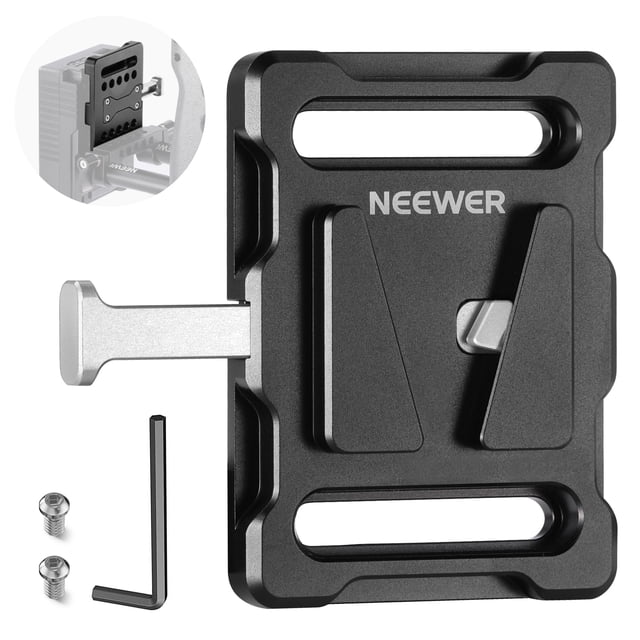 Placa de batería con montaje en V Neewer Mini con rosca 1/4 PS005