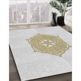 thumbnail image 3 of Ahgly Company Machine Washable Indoor Square Transitional Pearl White Beige Area Rugs, 6' Square, 3 of 7
