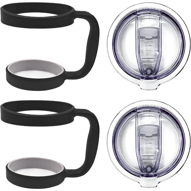 Vaso de acero inoxidable de 30 oz con tapa de repuesto a prueba de fugas y asa antideslizante para taza de viaje de 30 oz, portavasos para tazas YETI, tazas de viaje de acero inoxidable y más, otros