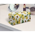 thumbnail image 6 of WIRESTER Rectangle Leather Cosmetic Bag, Makeup Bag for Women - Lemon Leaf Walnuts, 6 of 7