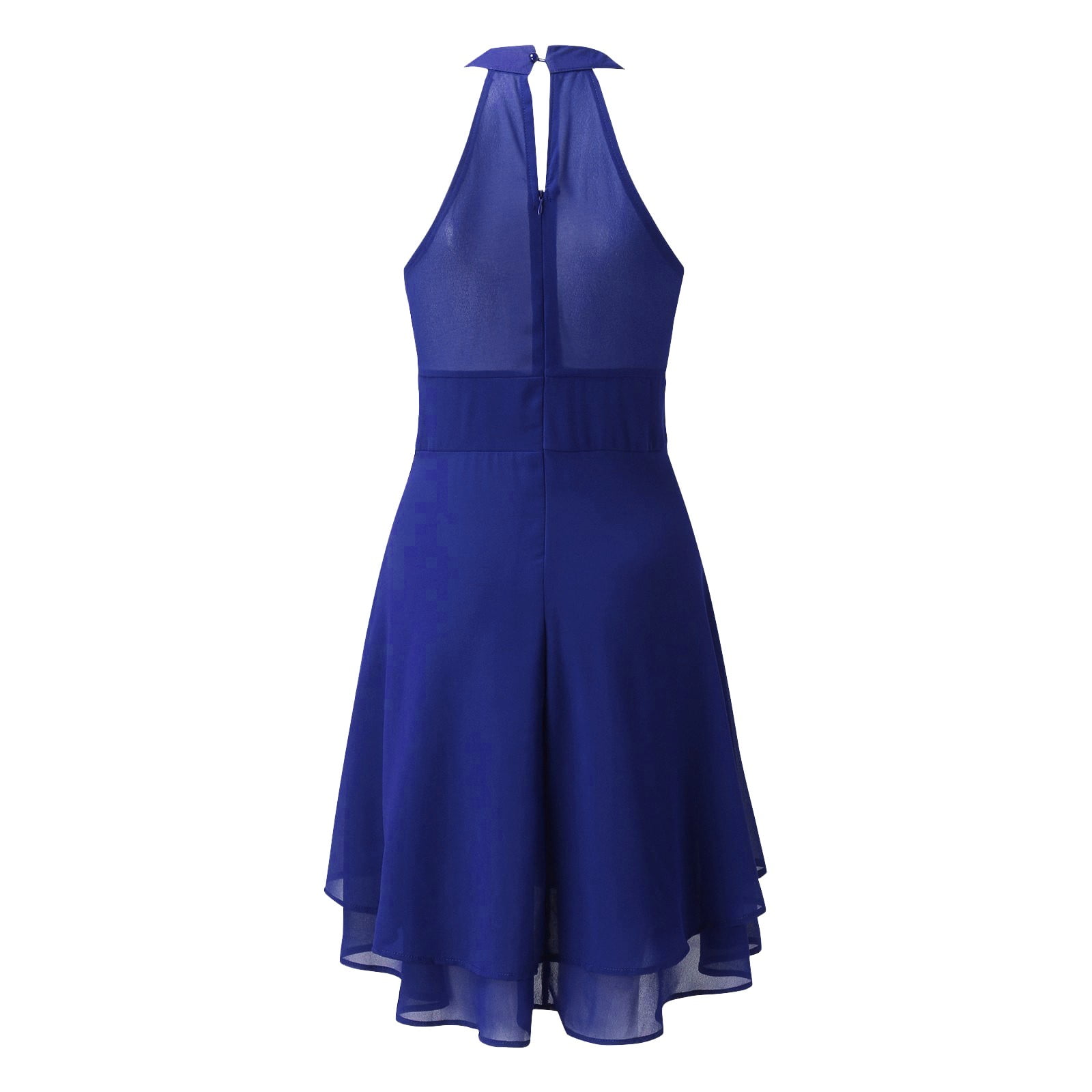 blue halter dress la la land Shona Joy - La Lune Ruched Halter Maxi Dress - Iceberg Blue