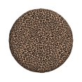 thumbnail image 4 of Spare Tire Cover, Brown Leopard Print A Wheel Cover Tire Covers For Trailers Car Truck Camper Universal Tire Covering Fits Diameter14"-17", 4 of 4