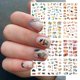 thumbnail image 1 of Pegatinas de invierno para uñas, 12 piezas, paisaje de cabina, ciervo, oso, pájaro, árbol, animales, deslizadores de agua, calcomanías blancas nevadas, decoraciones para uñas, SABN, 1 of 4