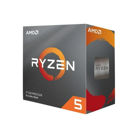 AMD 100-100000031SBX Ryzen 5 3600 6-Core, 12-Thread Unlocked Desktop Processor with Wraith Spire Cooler
