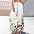 thumbnail image 2 of QATAINLAV Womens Wide Leg Palazzo Pants Boho Floral 2025 Summer Beach Pant Flowy Casual Lounge Trousers for Vacation Clothes Multicolor XXL, 2 of 7