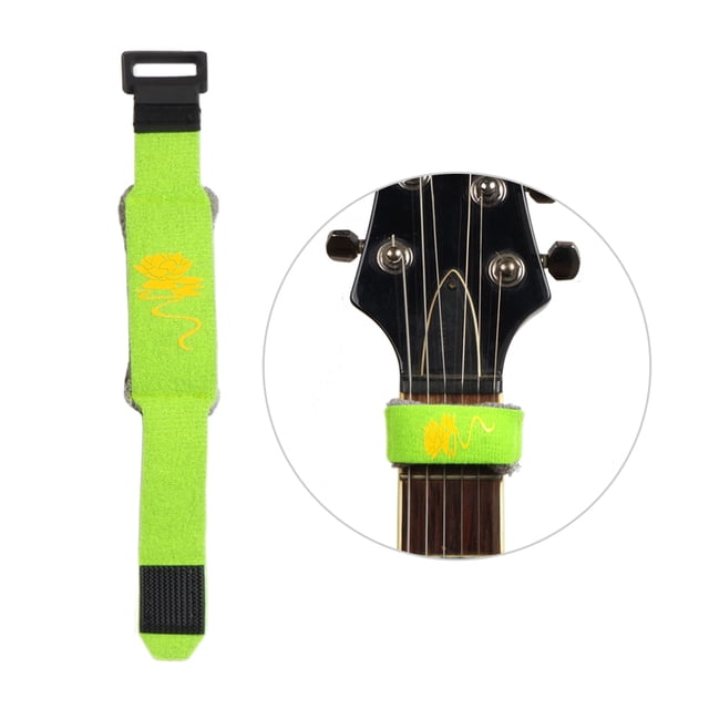 Rockhouse 18cm Guitar String Mute Strap for 6-String Guitars - Vibrant Floral Design, Adjustable Cotton Dampener for Noise Reduction, Easy Installation, Multiple Colors Available