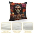 thumbnail image 4 of Nawypu Set of  Mexico Dia De Los Muertos Throw Pillow Cover Decorative Pillow Covers Throw Pillow Case Cushion Case for Room Bedroom Sofa Chair Car Home Decor Gifts, 4 of 5