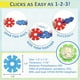 thumbnail image 2 of Juego de construcción Brain Flakes, copos de nieve - 280 discos entrelazados - Bloques de construcción creativos y educativos - Seguridad infantil probada - Juguete STEM para niñas y niños, 2 of 4