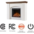 thumbnail image 6 of Real Flame Anika 49" Electric Fireplace in White Stucco, 6 of 9
