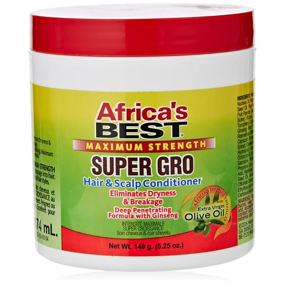 Africas Best Herbal Gro Super Hair and Scalp Conditioner, 5.25 Oz
