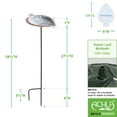 thumbnail image 4 of Achla Designs  Aspen Leaf Birdbath w/Stake, 12.5 Inch Long, Antique Brass Plated, 4 of 4