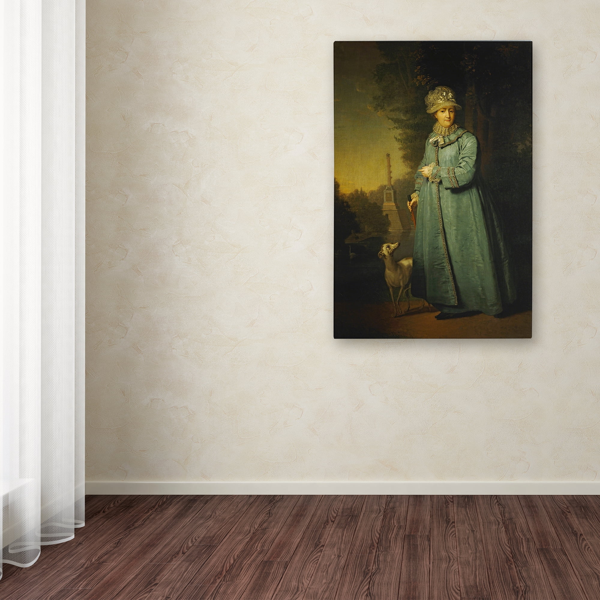 Trademark Fine Art 'Portrait Of Catherine Ii' Canvas Art by Vladimir Borovikovsky