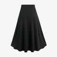 thumbnail image 5 of Ahabrexf Skirts for Women Women Plus Size Bandage Patchwork High Waist Midi Skirt Gothic Pleated Skirt Pleated Skirts for Women, 5 of 7