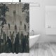 thumbnail image 3 of Cortina de ducha de tela de poliéster impermeable The Walking Dead, decoración de baño, kit de cortina de ducha con ganchos, 72 x 72 pulgadas, 3 of 7