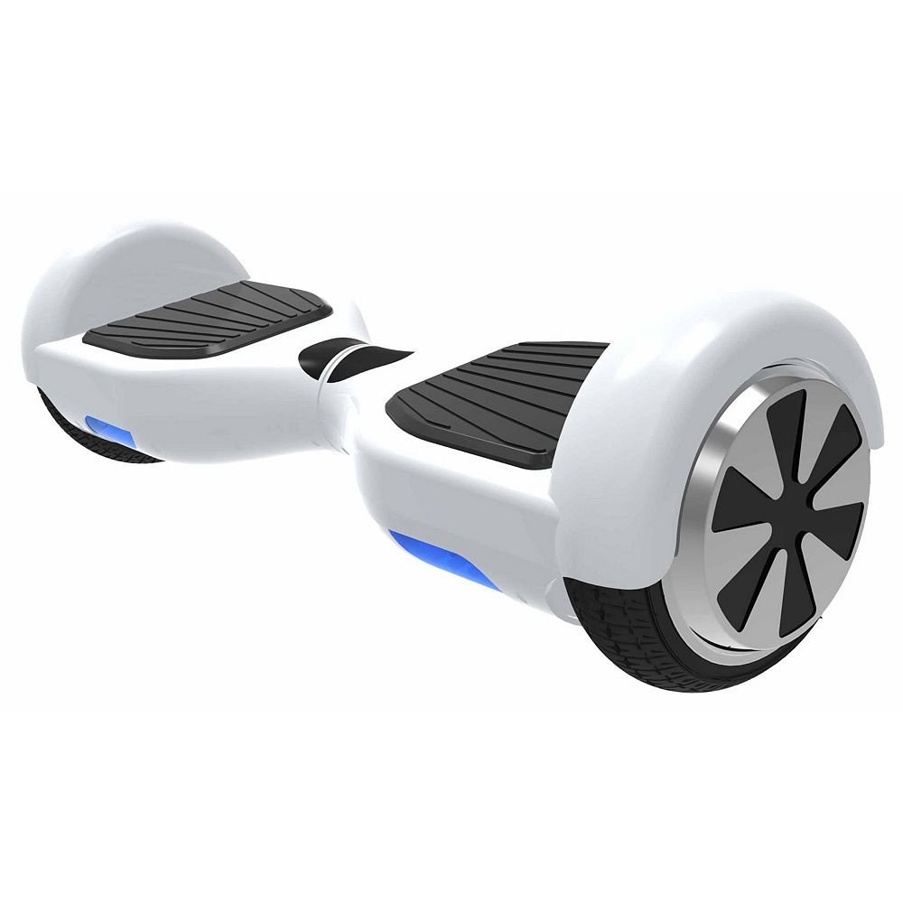 Hover-1 Ultra UL Certified Electric Hoverboard w/ 6.5" Wheels and LED Lights - White - image 1 of 5