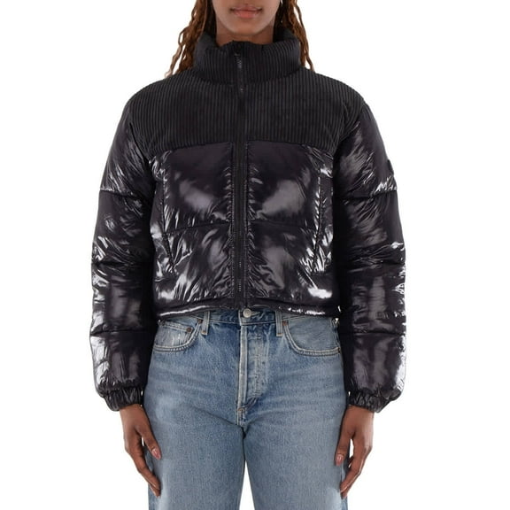 Save The Duck Aluna Corduroy Quilted Long Sleeve Jacket, Brand Size 0 (X-Small)