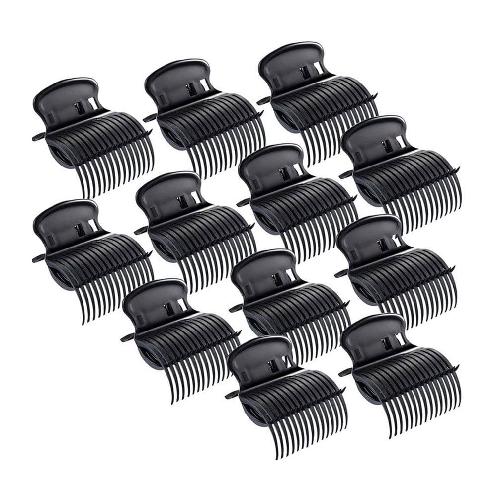 12Pcs Hair Rollers Clip Hot Roller Clips Hair Curler Claw Clips Hair Perm Insulation Clip