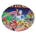 thumbnail image 1 of Falda para árbol de Navidad de Rick y Morty, suave y divertida, decoración navideña de granja con cuello para árbol de Navidad de 36", 1 of 4