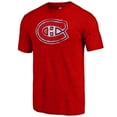 thumbnail image 2 of Men's  Red Montreal Canadiens Distressed Tri-Blend T-Shirt, 2 of 3