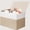 Beige & White.., variant on 185L Extra Large Toy Box, Toy Storage Organizer Collapsible Storage Bins with Lids Toy Chest for Playroom, Living Room, Toy Baskets Storage Kids, Boys Girls 39" x 17" x 17" (Beige & White)