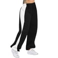 thumbnail image 1 of Womens Color Block Athletic-Fit Sweatpants High Waisted Athletic-Fit Trouser Lounge Baggy Relaxed Fit Pants with Pockets Spring Fall Outfits Winter Athletic Joggers Sweatpants Winter Yoga Snow Pants, 1 of 5