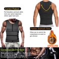 thumbnail image 7 of COMFREE Waist Trainer for Men Hot Neoprene Fat Burning Tummy Control Corset Body Shaper Sauna Sweat Weight Loss Abdomen Workout Vest Tank Top Compression Shirt, 7 of 7