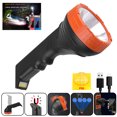 thumbnail image 1 of Linterna impermeable, linterna XHP50 tipo C, linterna recargable, linterna para exteriores, muy recomendada（Naranja）, 1 of 5