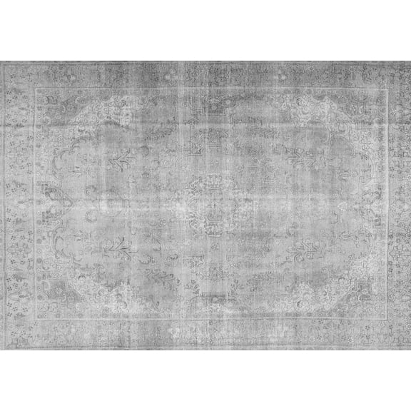Ahgly Company Indoor Rectangle Persian Gray Traditional Area Rugs, 5' x 7'