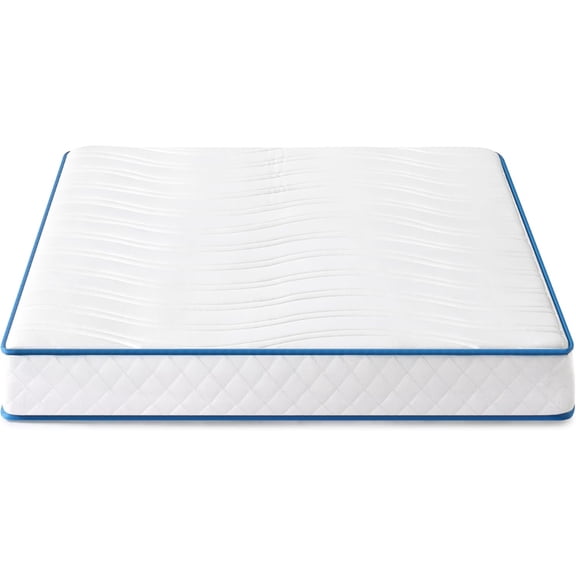 6" Twin Mattress in a Box, Spring Hybrid with Tight Top, Safe Certified Foams & Fabric, Comfortable & Supportive Mattress for Kids, Teens & Guests