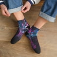 thumbnail image 3 of Naloa Neon Night Cityscape Ankle Socks for Women Non Slip Socks No Show Socks Classic Low Cut Casual Socks Casual Socks, 3 of 7