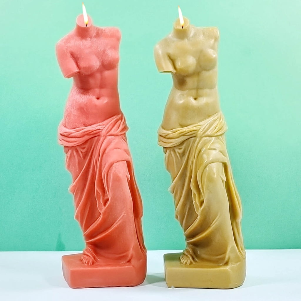 lanema 3D Art Human Candle Mold Venus Portrait Candle Silicone Mold DIY Craft Making Gypsum Resin Soap Plaster Mould Home Decor